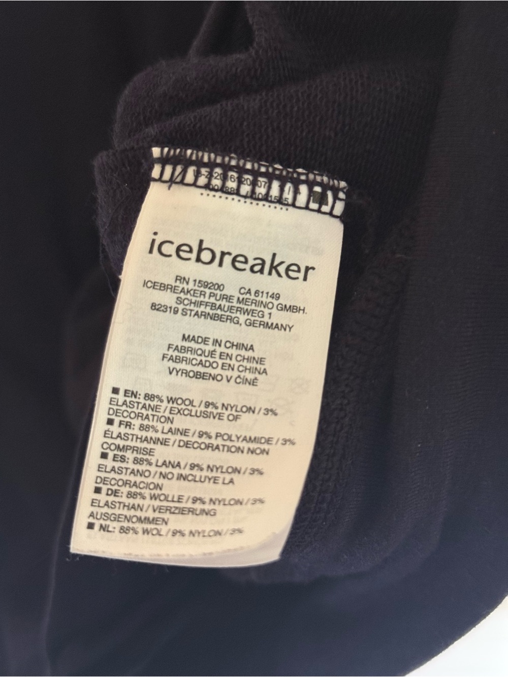 Icebreaker Dark Navy Full-Zip Hoodie - Picture 4 of 5